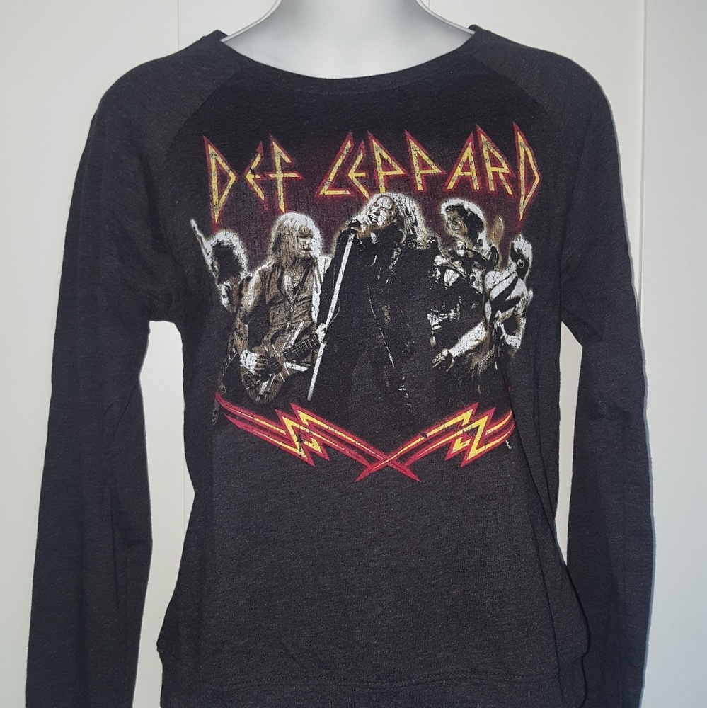 Womens Forever21 Def Leppard Band Sweater